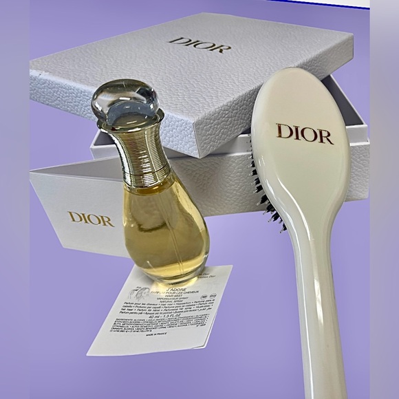 Dior Set NWT Hair Care Set: Brush & J’adore Hair Mist in Dior Pebbled Gift Box - Picture 6 of 12